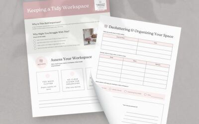 Keeping a Tidy Workspace – Executive Functioning Coaching