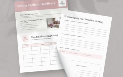Setting Realistic Deadlines – Executive Functioning Coaching