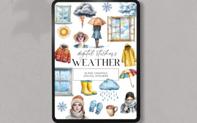Weather Digital Stickers