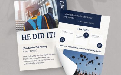 Graduation Announcement Template For Boys