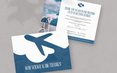 Travel Agent Thank You Card