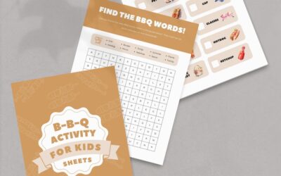 BBQ Activity Sheets For Kids
