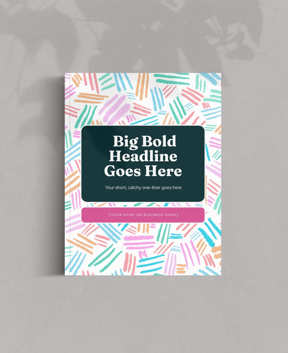Canva Ebook Template Colorful Mock Up