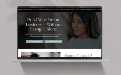 Canva Website Template Membership