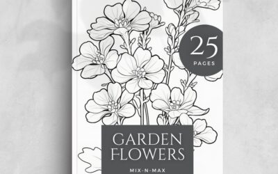Garden Flowers Coloring Book