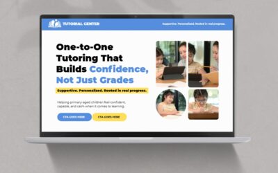 Teaching Tutor Canva Website Template