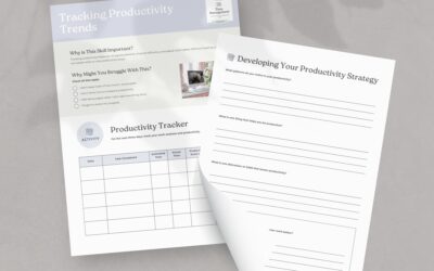 Tracking Productivity Trends – Executive Functioning Sheets