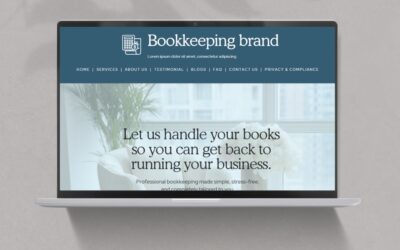Bookkeeping Canva Website