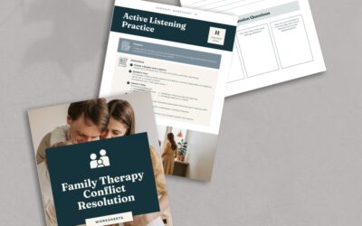 Family Therapy Conflict Resolution Worksheets