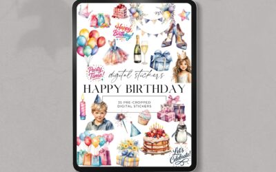 Happy Birthday Digital Stickers