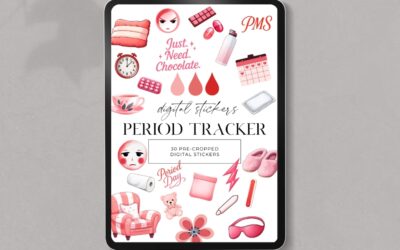 Period Tracker Digital Stickers