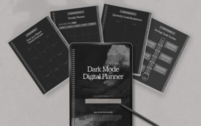 Dark Mode Digital Planner
