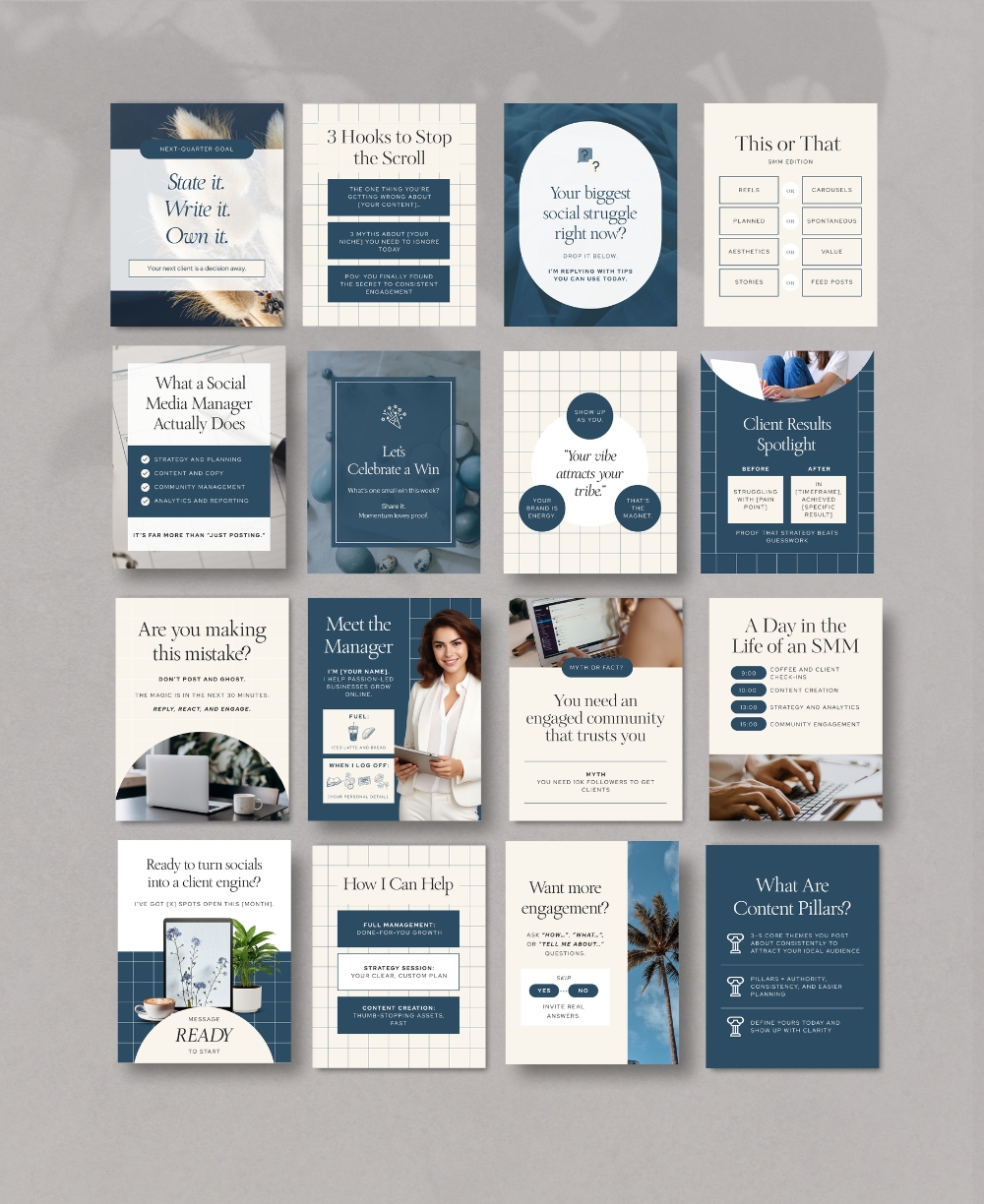 Social Media Manager Templates Mock Up