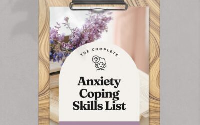 Anxiety Coping Skills List