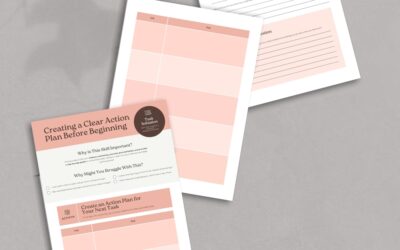Clear Action Plan Worksheet