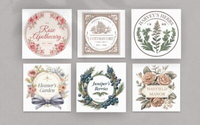 Cottagecore Logo Pack