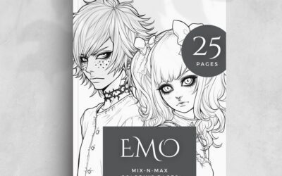 Emo Coloring Book