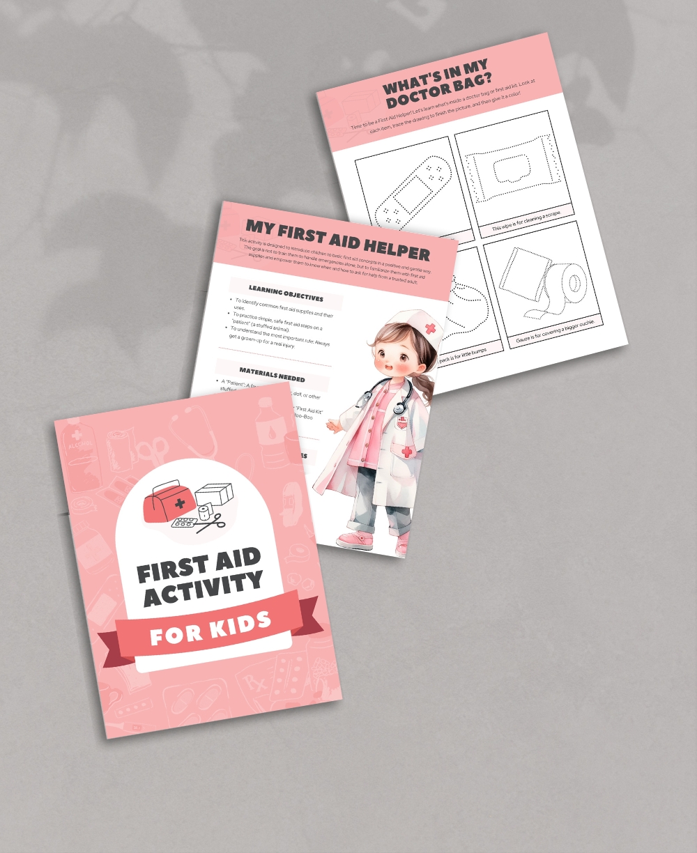 Kids First Aid Activity Mock Up