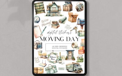 Digital Stickers Moving Day