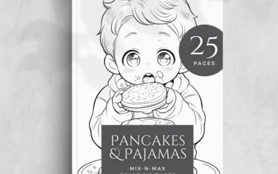 Pancakes And Pajamas Coloring book