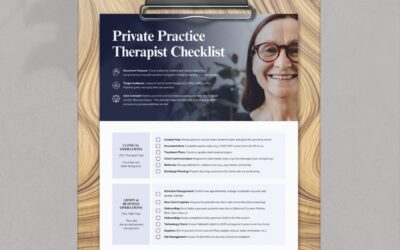 Private Practice Therapist Checklist