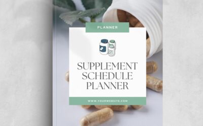 Supplement Schedule Planner