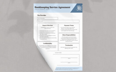 Bookkeeper Contract Template