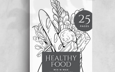 Healthy Food Coloring Book