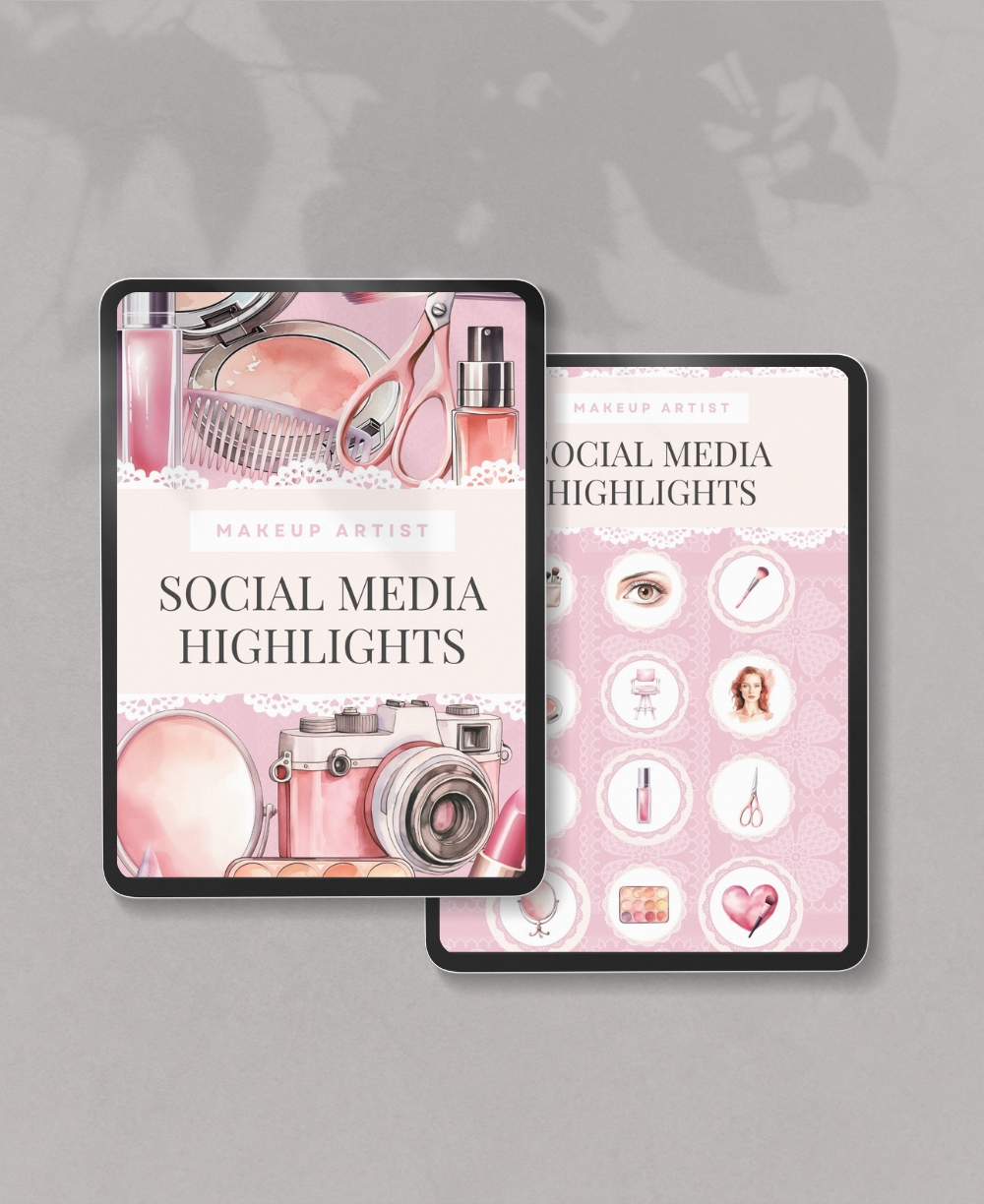 Makeup Artist Instagram Highlight Covers Mock Ups