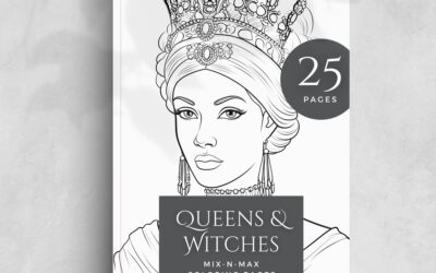 Queens and Witches Colouring Book