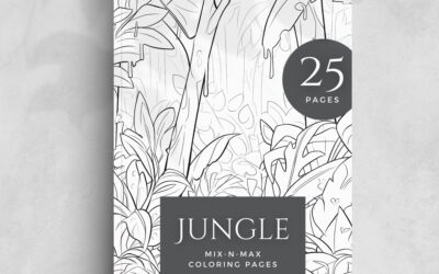 Jungle Theme Coloring Book