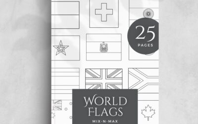 World Flags Colouring