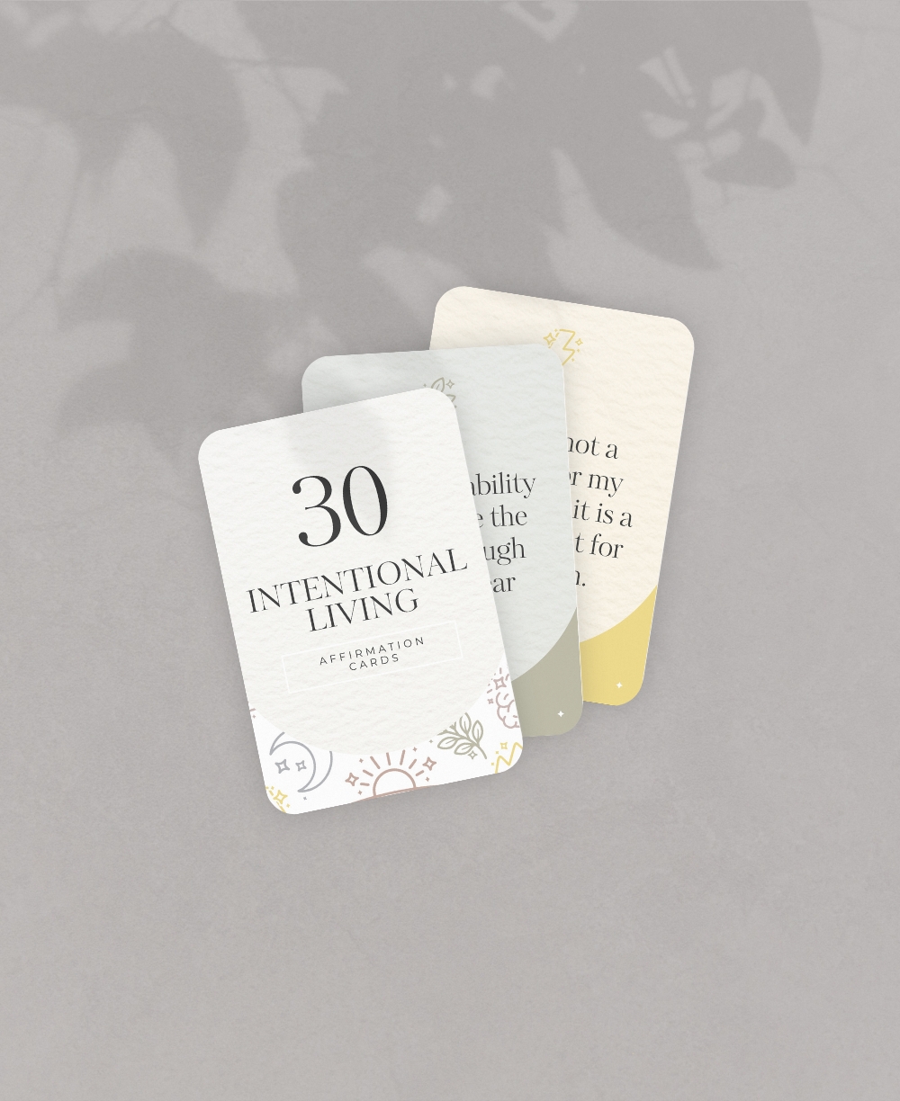 Affirmation Cards Intention Mock Up