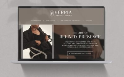 Clothing Brand Website Canva Template