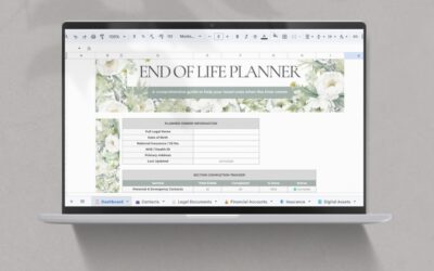 End Of Life Planner Google Sheet