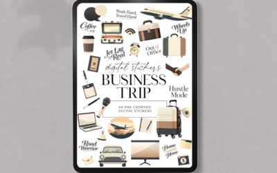 Business Trip Planner Stickers