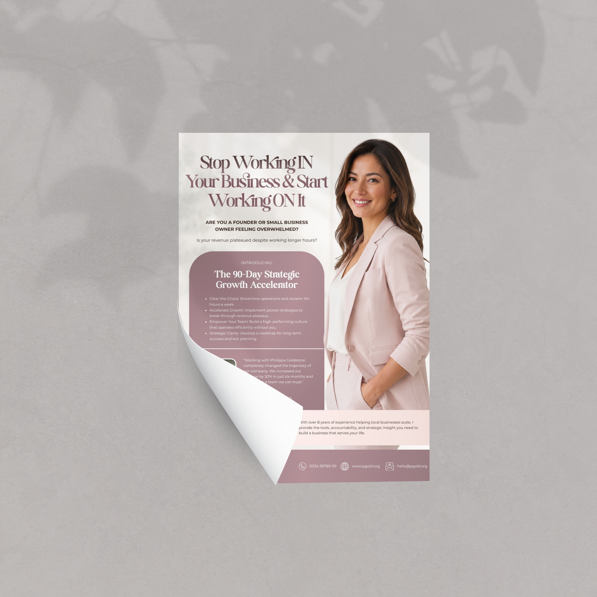 Business Coach Flyer Mock Up