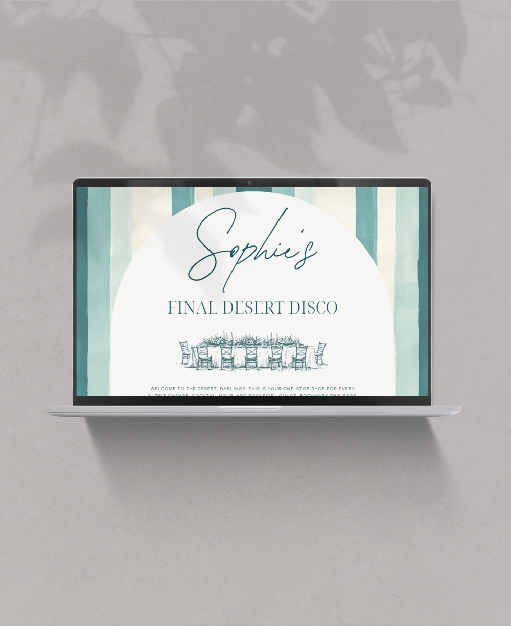 Canva Website Bachelorette Mock Up