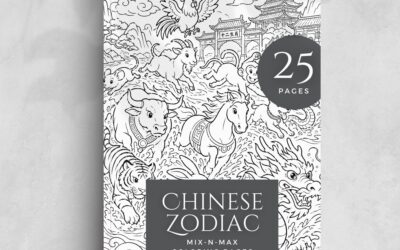 Chinese Zodiac Coloring Book