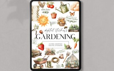 Gardening Digital Stickers
