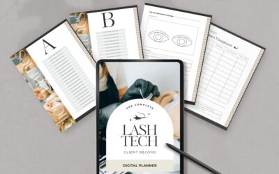 Lash Tech Client Record Digital Planner
