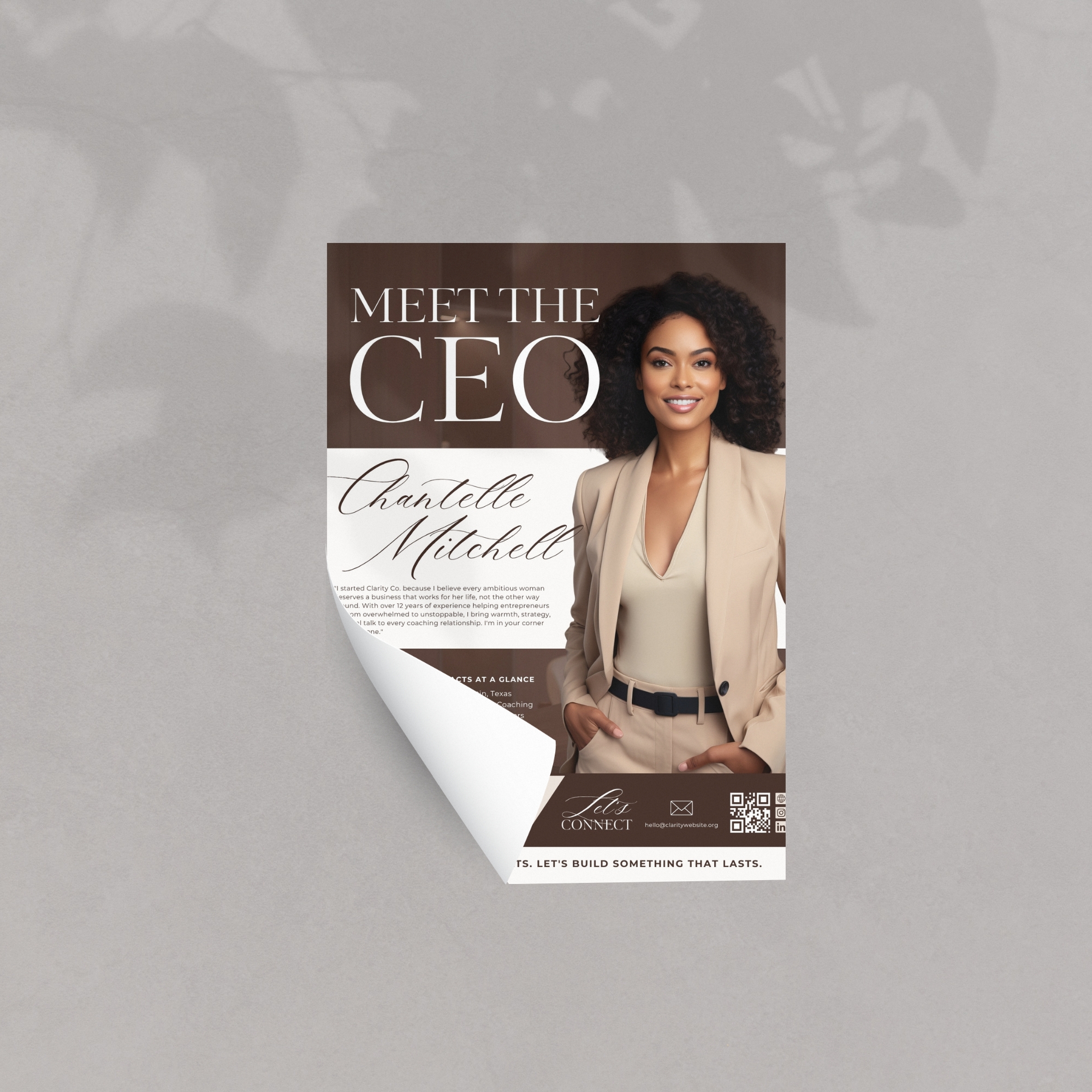 Meet The Ceo Template Mock Up