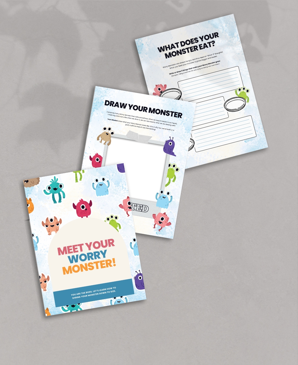Worry Monster Worksheet Mock Up