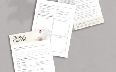 Cleaning Lady Checklist