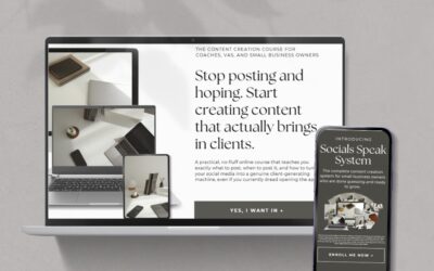 Course Sales Page Canva