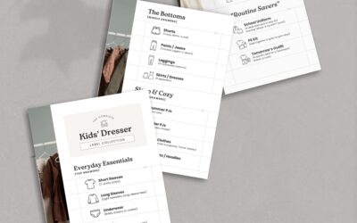 Kids Dresser Labels Printable