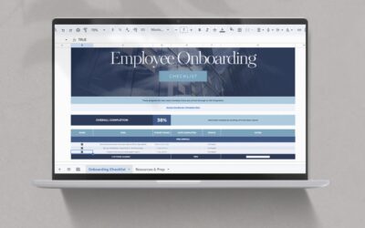 Onboarding Checklist Google Sheet