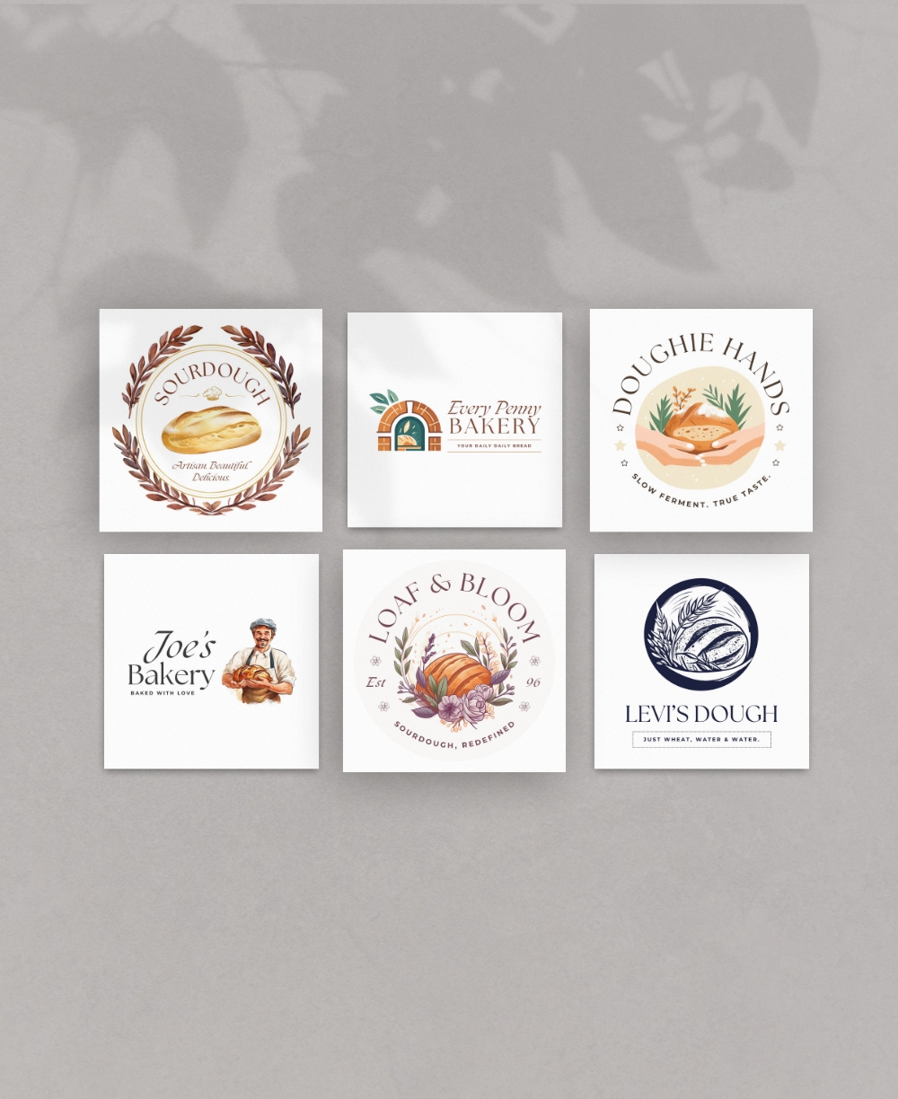 Sourdough Bread Logo Mock Up