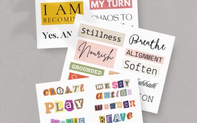 Vision Board Printables Magazine letters