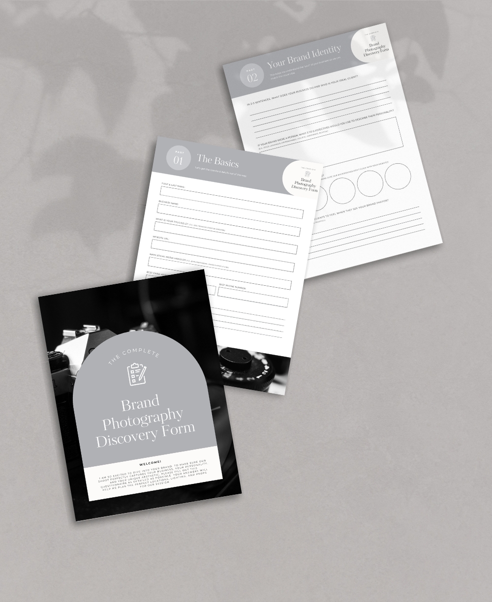 Brand Photographer Intake Form Mock Up